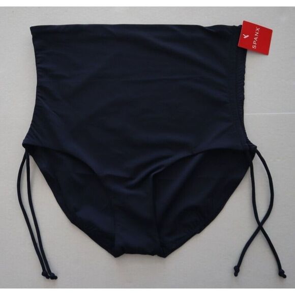 Spanx 50126R Womens Sz XL Sunkissed Navy Adjustable High-Rise Swim Brief Bottoms - Picture 1 of 6
